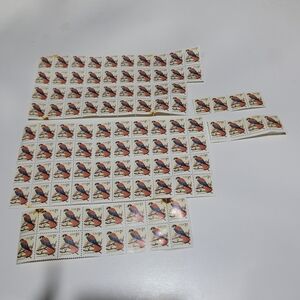 Vintage Colorful 1 cent Postage Stamps